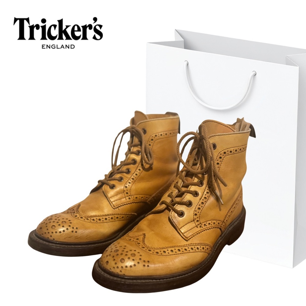 Tricker’S Tricker’s Stephy Brogue Boots – Women 6  (3.5UK) – Acorn – Barely Worn